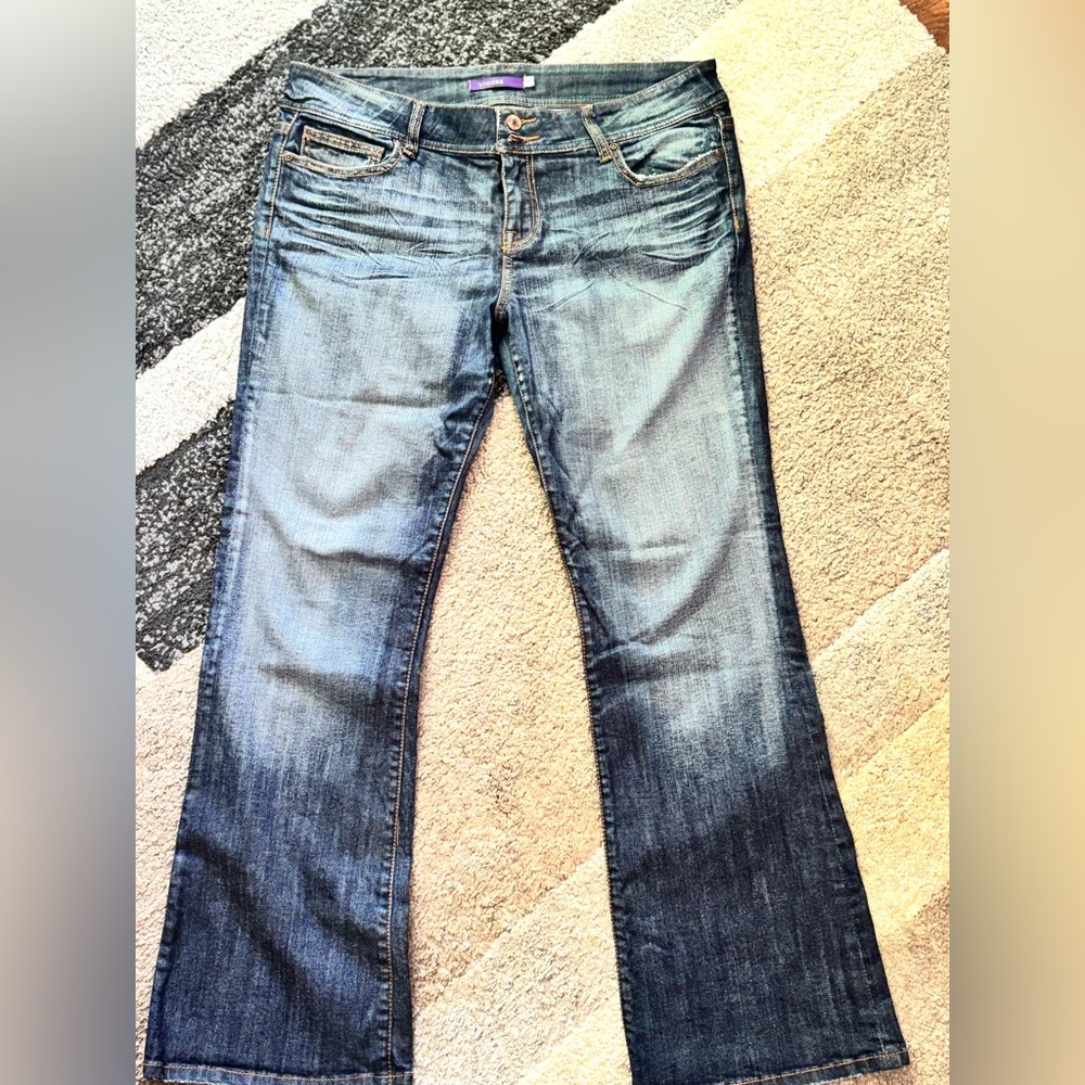 Vigoss Boot Cut Blue Jeans with Vintage Fading